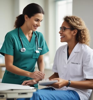 A person with tattoos on their arms is standing in a modern kitchen holding a white shaker cup. They are wearing a casual white t-shirt with a printed logo. The kitchen has dark cabinets and a backsplash featuring a mosaic tile pattern. A container of dietary supplements is placed on the counter.
