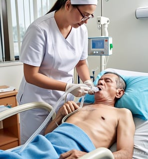 Physiotherapy for ventilator support patients.