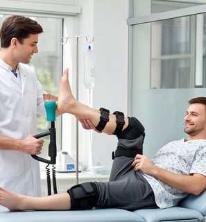 Orthopedic physiotherapy for knee pain