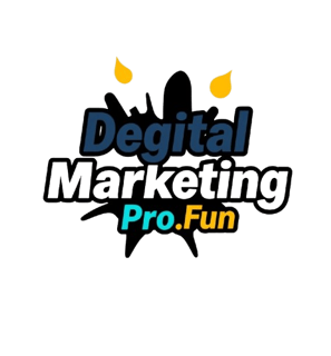 a digital marketing company logo with the words digitalmarketingpro.fun