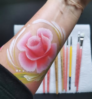 Rosen Blumen Kinderschminken Pinselbunt Pinneberg