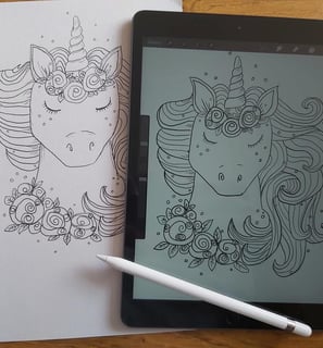 Custom colouring book service cute themes