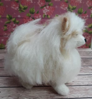 Needle felted pet dog made to order, memory keeper of heavenly pet