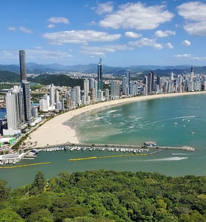 Foto aérea de Balneário Camboriú
