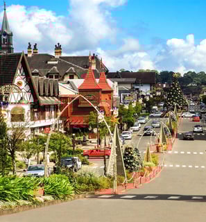 Imagem da rua principal de Gramado