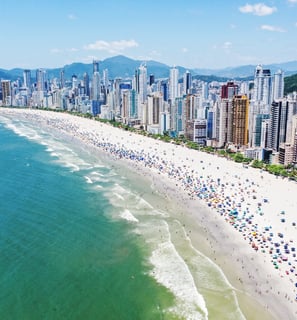 Foto aérea de Balneário Camboriú