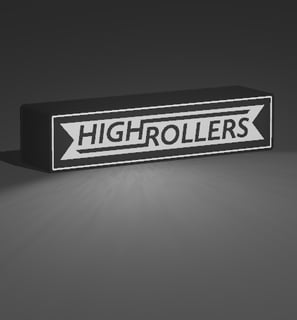 Creative workspace showing 3D printer producing custom lightbox for a Ireland skatepark.
