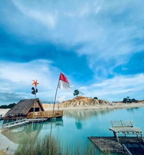 View Of Blue Lake