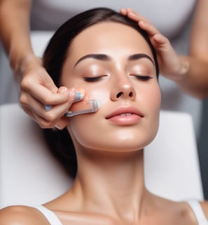 Tratamiento de láser o fotorejuvenecimiento facial