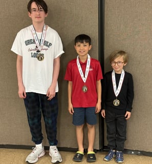 The first champions of a Vegas Chess Coach tournament for beginners.