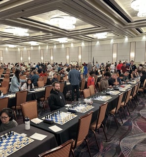 Large international chess tournament for chess enthusiasts ranging in age from 6 to 94.