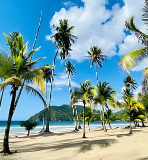 The beautiful Maracas beach