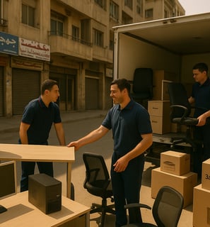 نقل عفش شقة مفروشة في الجيزة بواسطة فريق عفشاوي