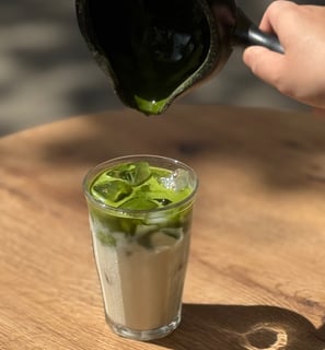 iced matcha latte