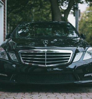 mercedes benz e300 on black premium tyres