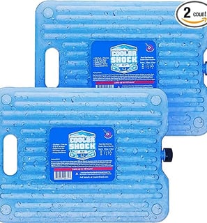  Click image to open expanded view Cooler Shock Ice Packs for Cooler - Reusable, Premium, Large 