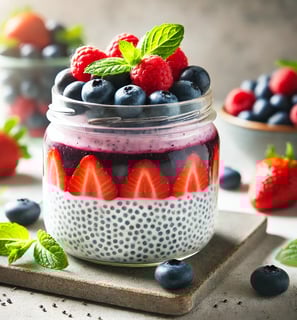 chia seed pudding-healthy snacks