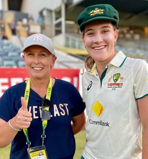 Michelle Goszko with Annabel Sutherland