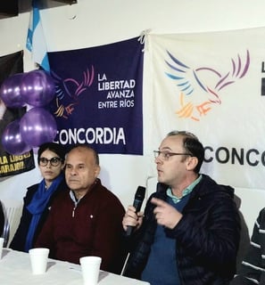 Ignacio Cabrera, Acto de La Libertad Avanza en Concordia, junio 2025