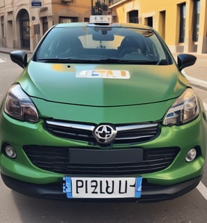 Several miniature toy cars are arranged with blurred Uber and Lyft logos. The cars are differently colored, including shades of blue, green, and gold, and are set against a plain background.