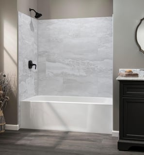 Grout free shower wall systems install