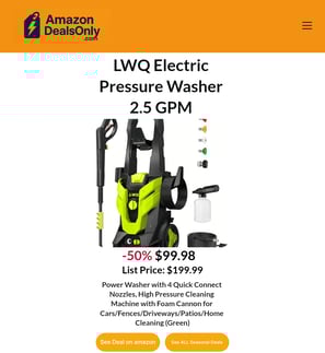 Lwq Pressure Washer -50% Off Now $99.98 Only on amazon!