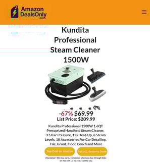 Kunfita Steam Cleaner -67% Now $69.99 Only on Amazon!