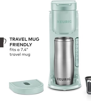 Keurig K-Express Single Serve K-Cup Pod Coffee Maker in Mint – 3 Brew Sizes, Strong Brew Feature