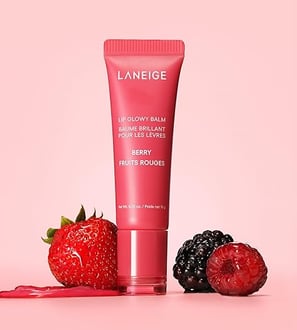 LANEIGE Lip Glowy Balm in Berry – lightweight, glossy lip hydration with Shea Butter