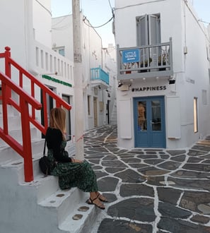 Happiness store, Mykonos , early morning