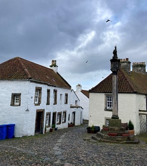 La place Mercant Cross à Culross