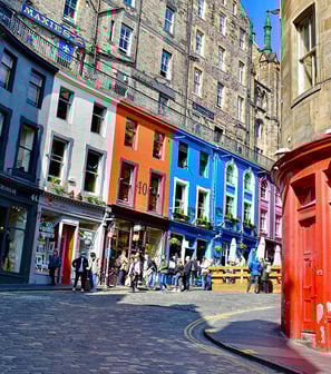 Les facades colorées de Victoria Street