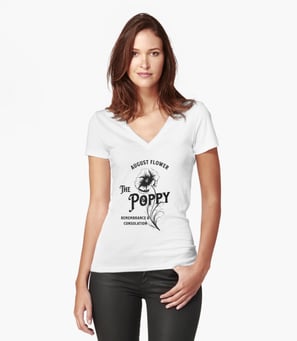 T-shirt Coquelicot
