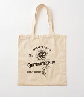 Totebag Chrysanthème