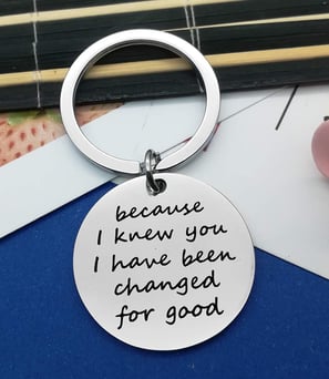 Best Friend Keychain Appreciation Gift Because I Knew You I Have Been Changed for Good