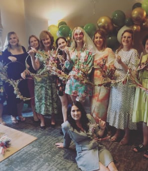 dried flower wreath making hen party york