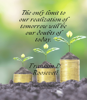 a stack of coins with a quote about the importance of investing