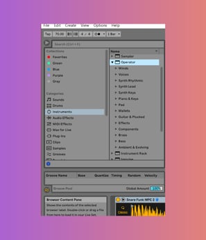 Ableton live Operator