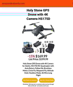 Best Deal on Amazon! Holy Stone Drone.