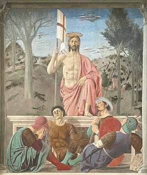 The Resurrection, Piero della Francesca,  c. 1460s, Museo Civico, Sansepolcro