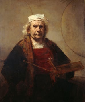 Self-Portrait with Two Circles, Rembrandt, c. 1665–1669, Kenwood House, London