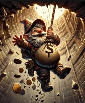 Gnome Prisoner on Rope