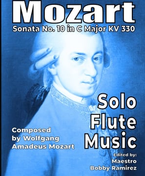 Mozart Sonata No. 10 in C Major Solo Flute Music