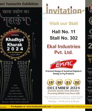Invitation to our stall at Khadya Khurak 2024