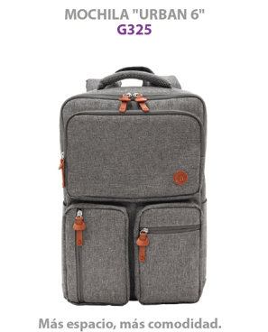 Mochila urban 6 wope Regalos Corporativos Publicidad para Empresas logos full color merchandising