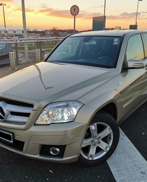 Mercedes-Benz GLK 350 fitted with premium high-performance tires, displayed at our auto store