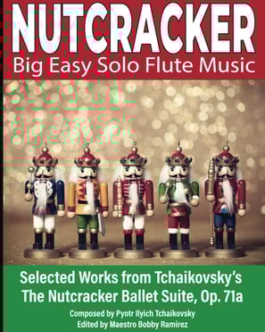 Nutcracker Big Easy Solo Flute Music Book
