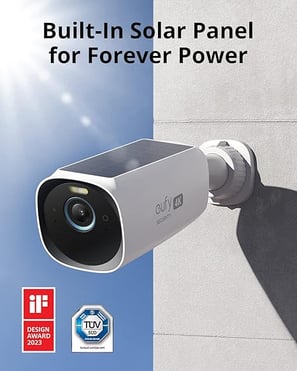 eufy Security eufyCam S330 4 Wireless Camera Wall Mount  -38% Now $499.99 Only on amazon.com!