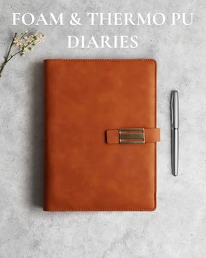 a notebook with a pen and a pen on it with the text foam foam foam
