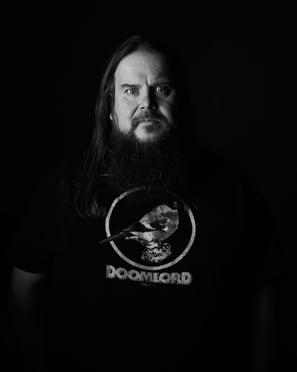 Tommi Holappa, guitarist of the Swedish stoner rock band GREENLEAF